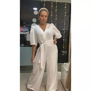 Enterizo Blanco Cruzado – Elegante Y Atemporal