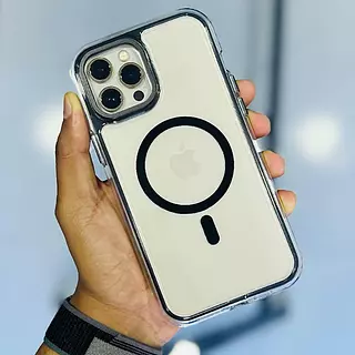 Case 360 Magsafe Antishok Borde Negro Iphone 13pro+