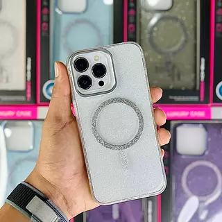 Case Magsafe Escarcha Transparente Iphone 15