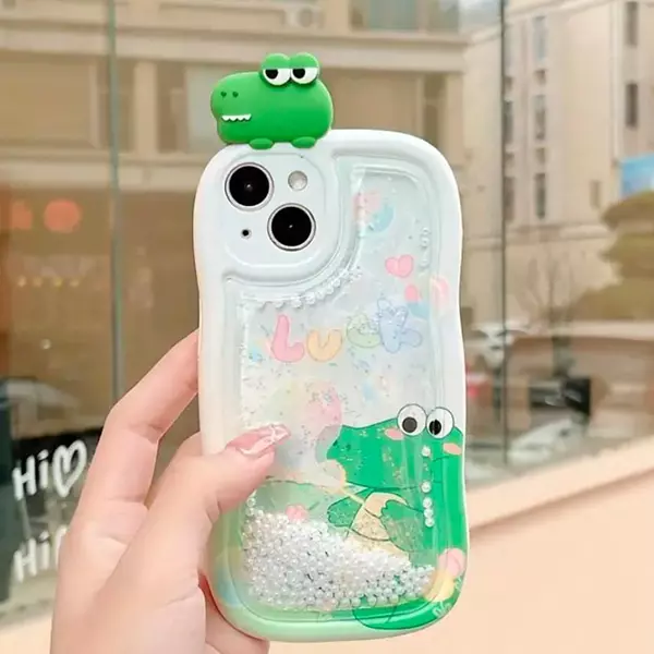Case Diseño Animado Luck Glitter Iphone 13pro+