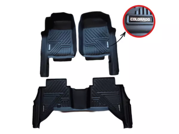 Tapetes Termoformados 5d Chevrolet Colorado 2018-2024 Negros
