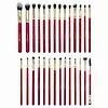 Atenea Profesioanl Kit De Brochas Scarlet Ojos 28 Unds K17
