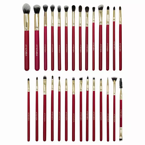 Atenea Profesioanl Kit De Brochas Scarlet Ojos 28 Unds K17
