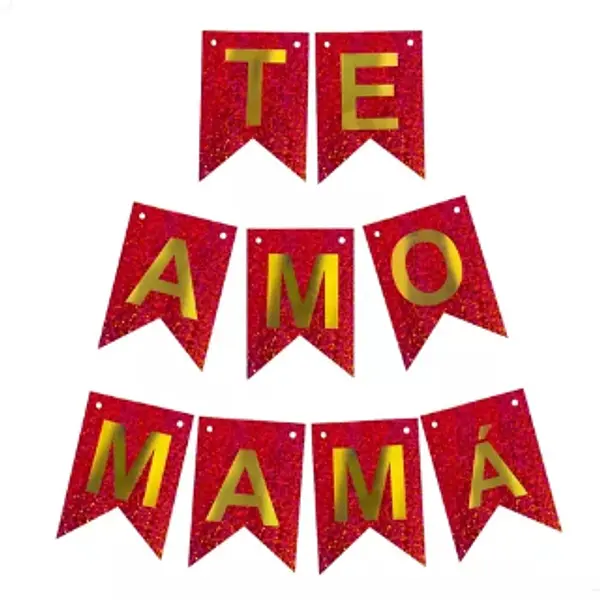 LETRERO FELIZ DIA TE AMO MADRE DAVIFIESTA