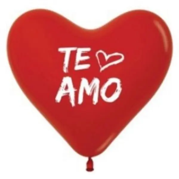 Globo R-12 Te Amo Blanco Fashion