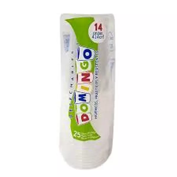 Vaso Domingo 14 Oz X25 Und