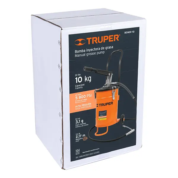 Bomba Inyectora De Grasa, 10 Kg, Truper