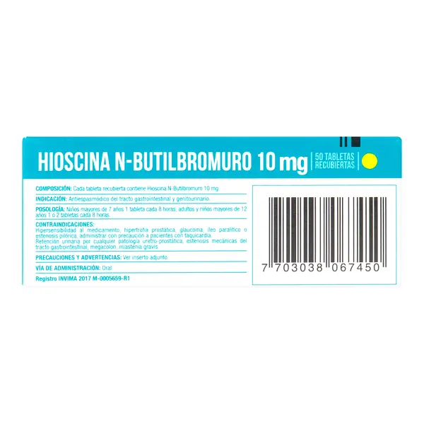 Hioscina N-Butil 10 Mg