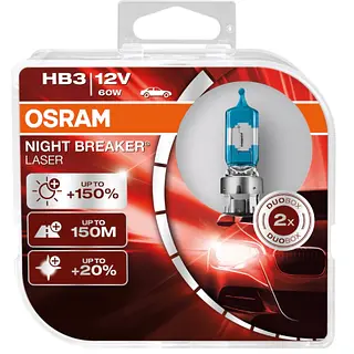 Bombillo Hb3 (9005) Osram 150 % + Luz 12v