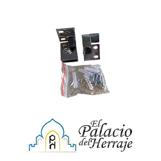 Bisagra Golpe Puerta Vidrio Mueble Madera Zinc-Fun