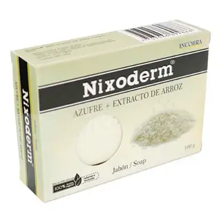 Jabón Nixoderm Azufre Extracto De Arroz