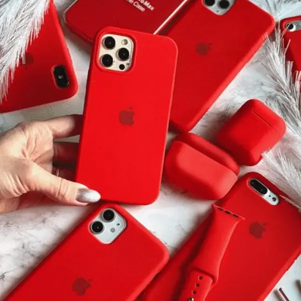 Silicon Case Rojo Iphone14plus