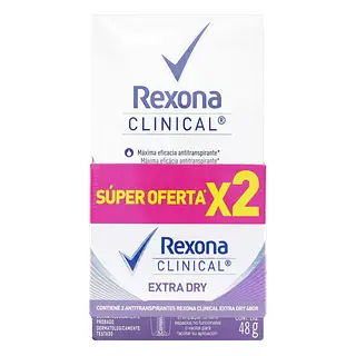 Desodorante Rexona Barra Extra Dry 2 X 1