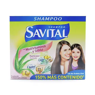 Shampoo Savital Multivitamina Sábila
