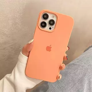 Silicon Case Naranja Iphone15pro+