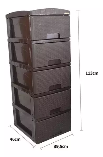 Practimueble Colplast X 5 Cajones Organizadores