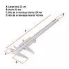 Calibrador Vernier Analógico 6" Acero Inox, Std Y Mm, Truper