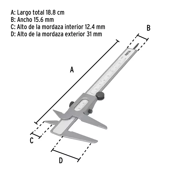 Vernier De 5", Pretul