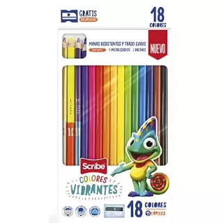 Color Scribe 18 Colores + Tajalapiz