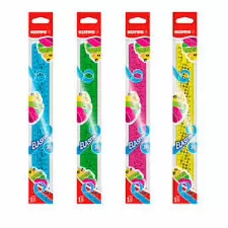 REGLA FLEXIBLE 30CM PLASTICA KORES