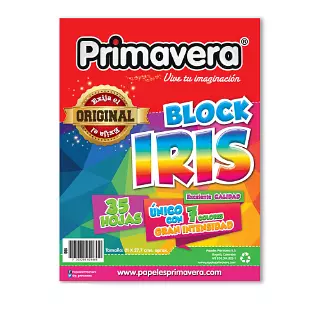 Block Iris Carta 35h Stdo Primavera