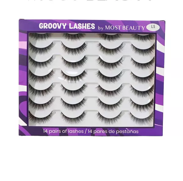 Most Beauty Set De Pestañas X14 Pares Groovy Lashes