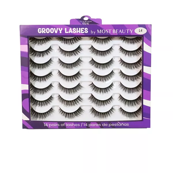 Most Beauty Set De Pestañas X14 Pares Groovy Lashes
