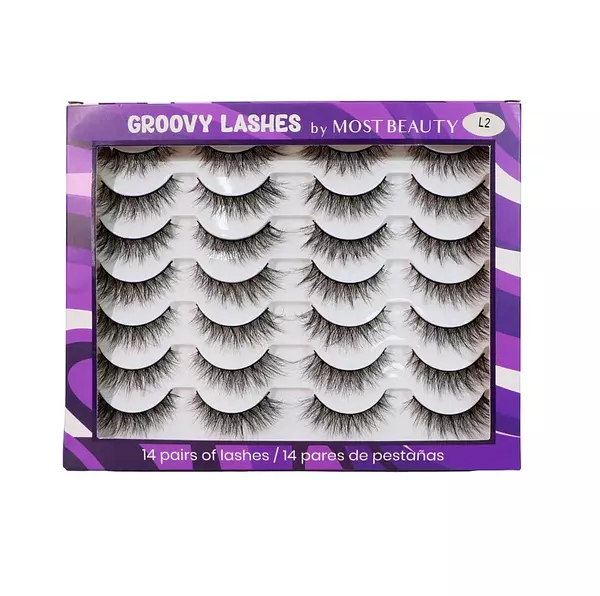 Most Beauty Set De Pestañas X14 Pares Groovy Lashes