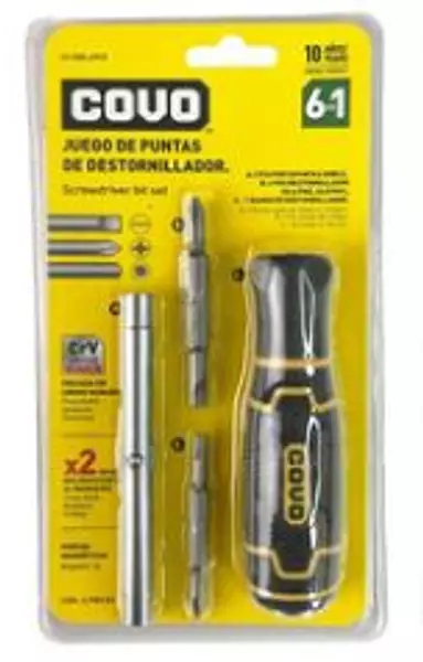 Juego De Puntas Para Destornilladores 6 En 1