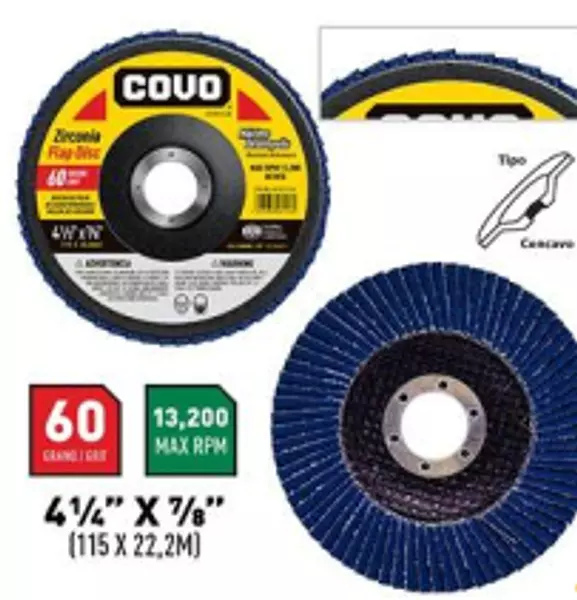 Disco Flap 4-1/2 Pulgadas Grano 60