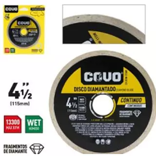 Disco Diamantado Continuo 4 1/2" Blister Pza