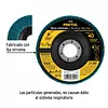 Disco Laminado 4-1/2", Grano 40 Centro 7/8", Fibra, Pretul