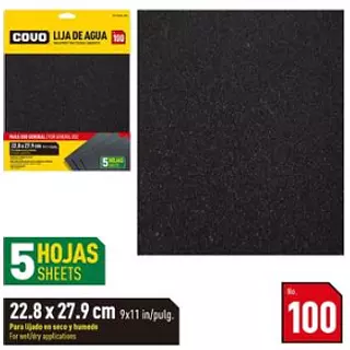 Lija De Agua Grano 100 - 5 Pza