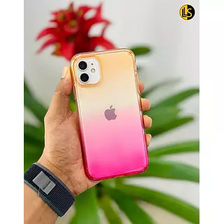 Case Degrade Naranja-Fucsia Iphone 14pro+
