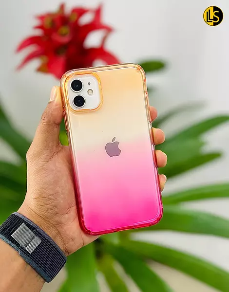 Case Degrade Naranja-Fucsia Iphone 11