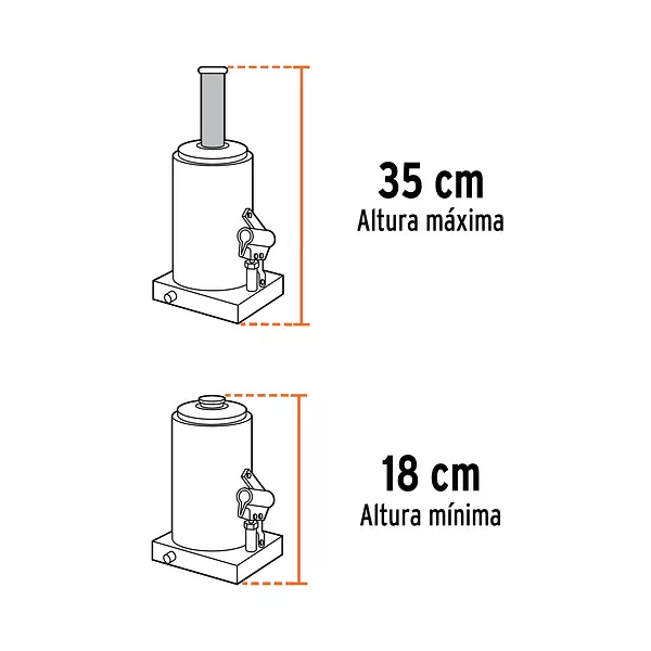 Gato Hidráulico De Botella De 2 Ton, Truper