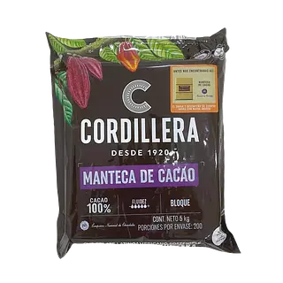 Manteca De Cacao Cordillera X5kg