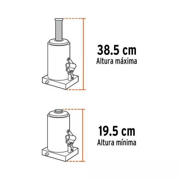 Gato Hidráulico De Botella De 4 Ton, Truper