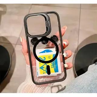 Case Magsafe Borde Negro Protector Cámaras Iphone 11