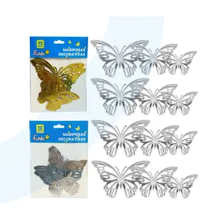 Mariposas Decorativa Paquete X12 -4