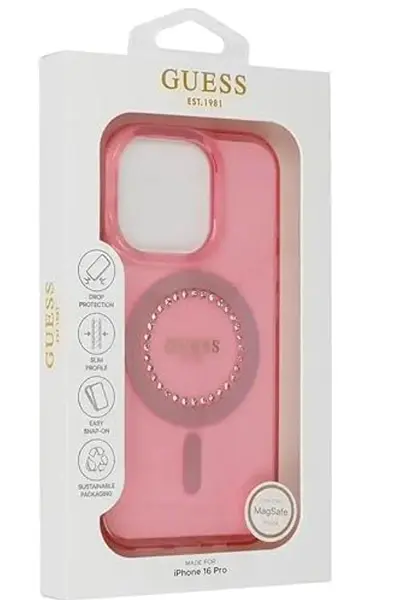 Case Original Guess Rosado Iphone 16pro+
