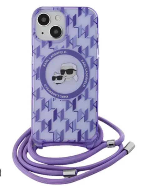 Case Original Karl Lagerfeld Morado Iphone 16pro+