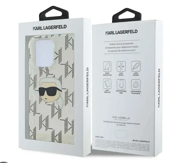 Case Original Karl Lagerfeld Negro Iphone 16pro+