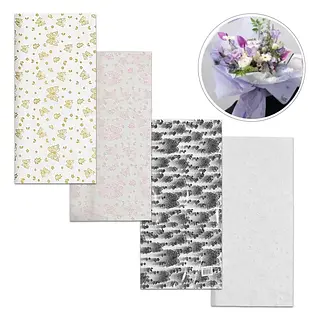 Papel Crepe Para Ramos De Rosas Estampado De Mariposas