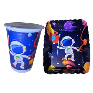 Platos Y Vasos Para Fiesta De Astronauta