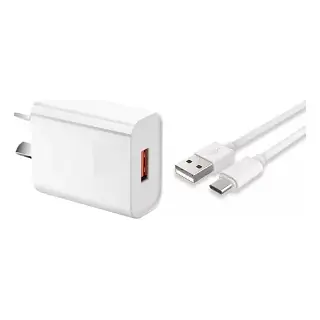 Cargador C/C Cable + Enchufe Marranito Celular