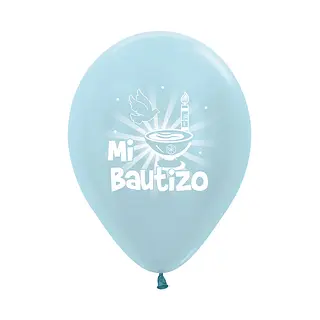 Globo Sempertex Satin Azul Bautizo