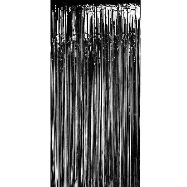 Cortina De Tiras Negra