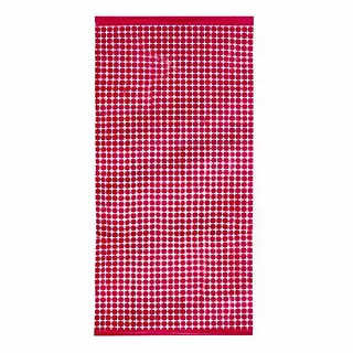 Cortina De Cuadrados Pequeños Rojos