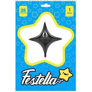 Globo Estrella Negro 26''